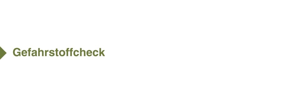 Gefahrstoffcheck